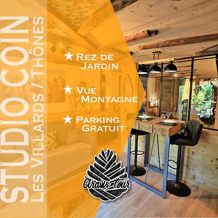 Апартаменты Studio Du Coin - Vue Montagne, Au Calme, Terrasse - Aravistour Les Villards-sur-Thones Экстерьер фото